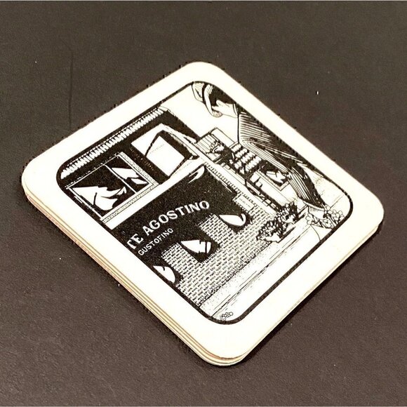 Artist Made Coasters, print of original art, Chicago Harlem Avenue scene - Picture 2 of 5